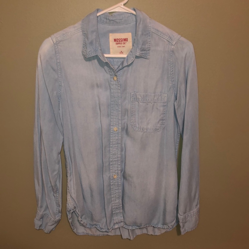 Mossimo Blue Button Down Shirt